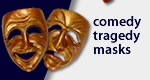 Comedy & Tragedy Decorative Masks Comedy & Tragedy Decorative Masks