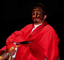 Jonathan demonstrating mask usage