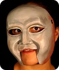 Greek Girl Mask, Modeled design by jonathan kipp becker