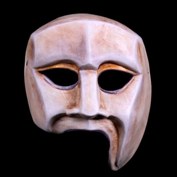 greek theater mask creon design by jonathan kipp becker
