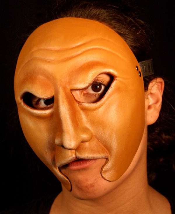 Character Half Mask Idris, Modeled, View 2 design by jonathan kipp becker
