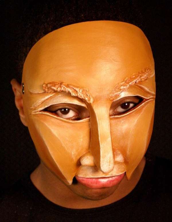 Character Half Mask Perrie, Modeled, View 1 design by jonathan kipp becker
