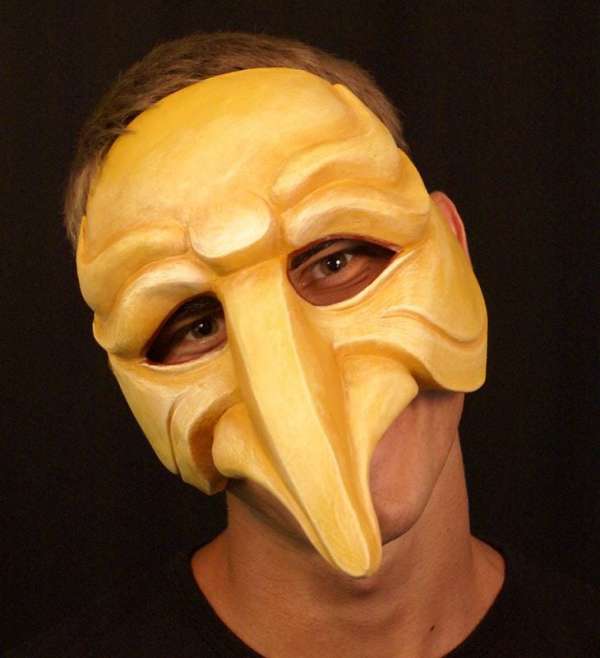 Zanni, Commedia Half Mask 4, Modeled