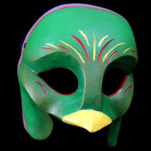 Ethnic Questzal Bird Character Half Mask