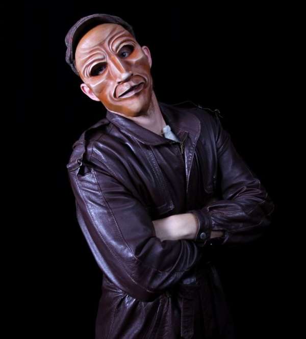 Full Face Character Mask, Series 3, Number 4, design by jonathan kipp beckerModeled, View 1