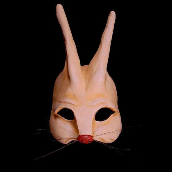 hare half mask design by jonathan kipp becker