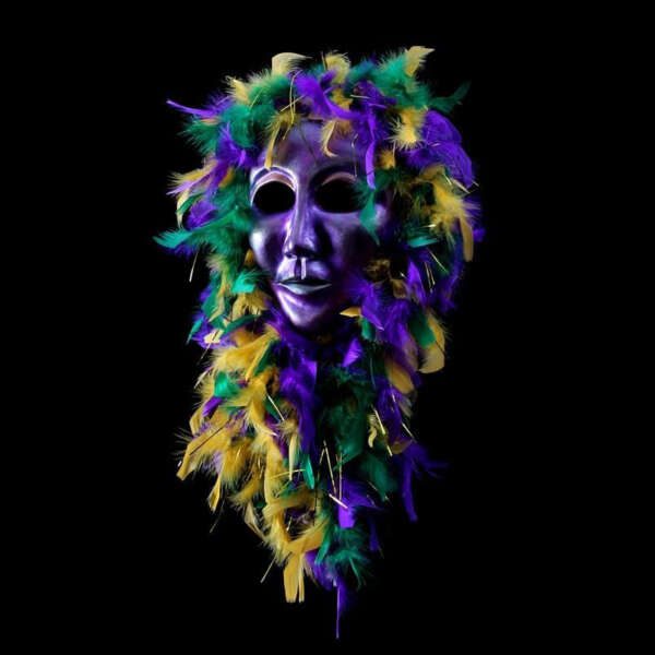 mardi gras mask purple volto design by jonathan kipp becker