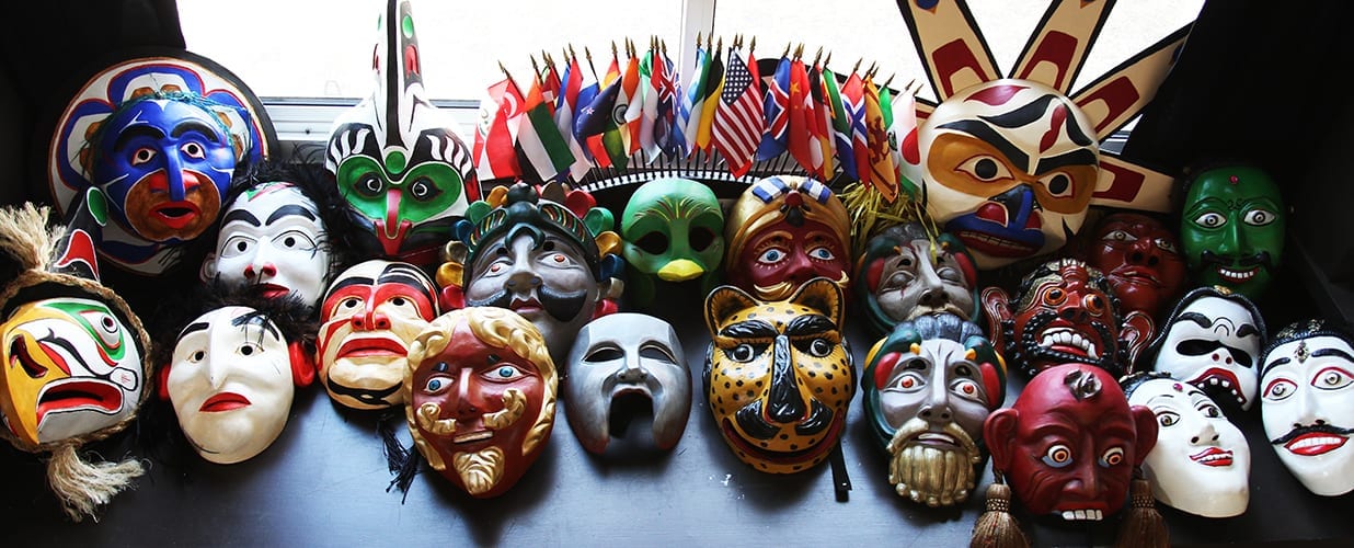 Masks of World Culture design by jonathan kipp becker