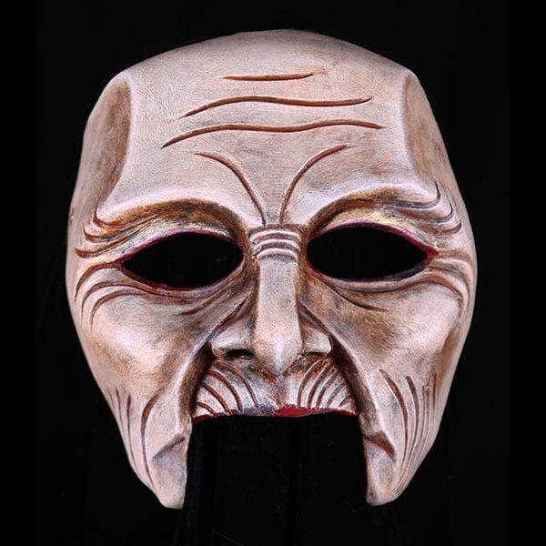 Hecubas Chorus Leader Greek Theatre Mask design by jonathan kipp becker