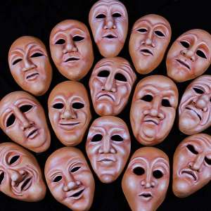 full face character mask set of 15