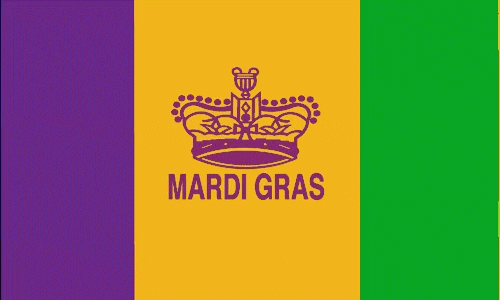 Mardi Gras Flag