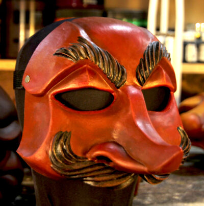 Sensa Paura capitano a new commedia mask design by jonathan kipp becker